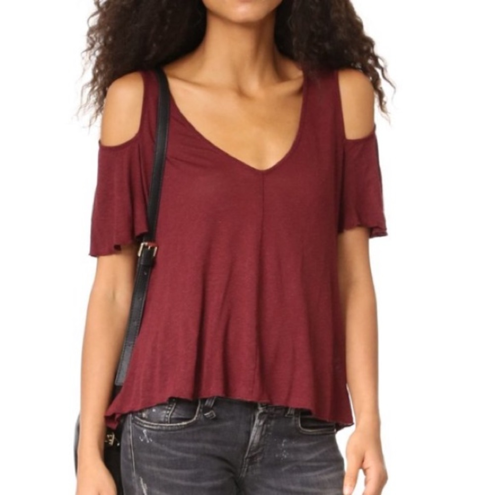 Free People Bittersweet Cold Shoulder Top